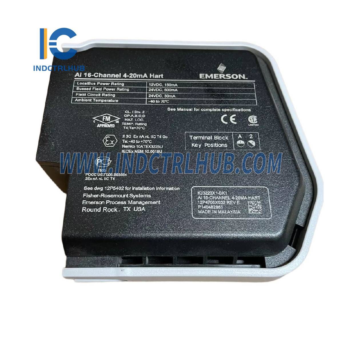 Emerson KJ3223X1-BK1 S-Reeks Analoog Invoer (AI) Module