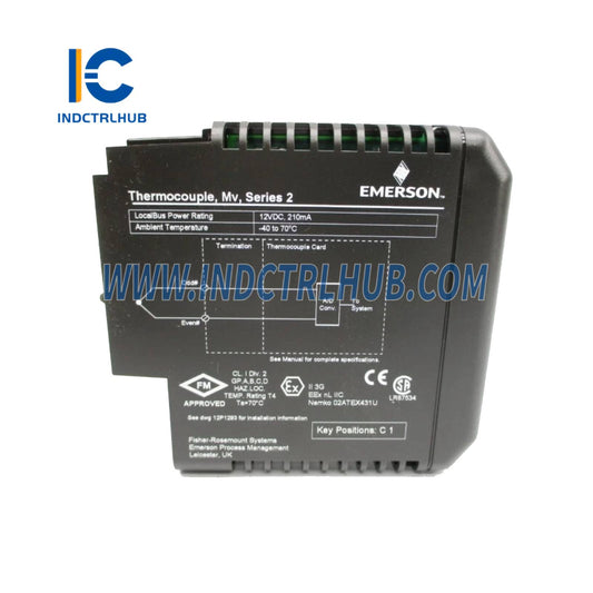 Emerson KJ3224X1-BA1 termopár / mV bemeneti kártya