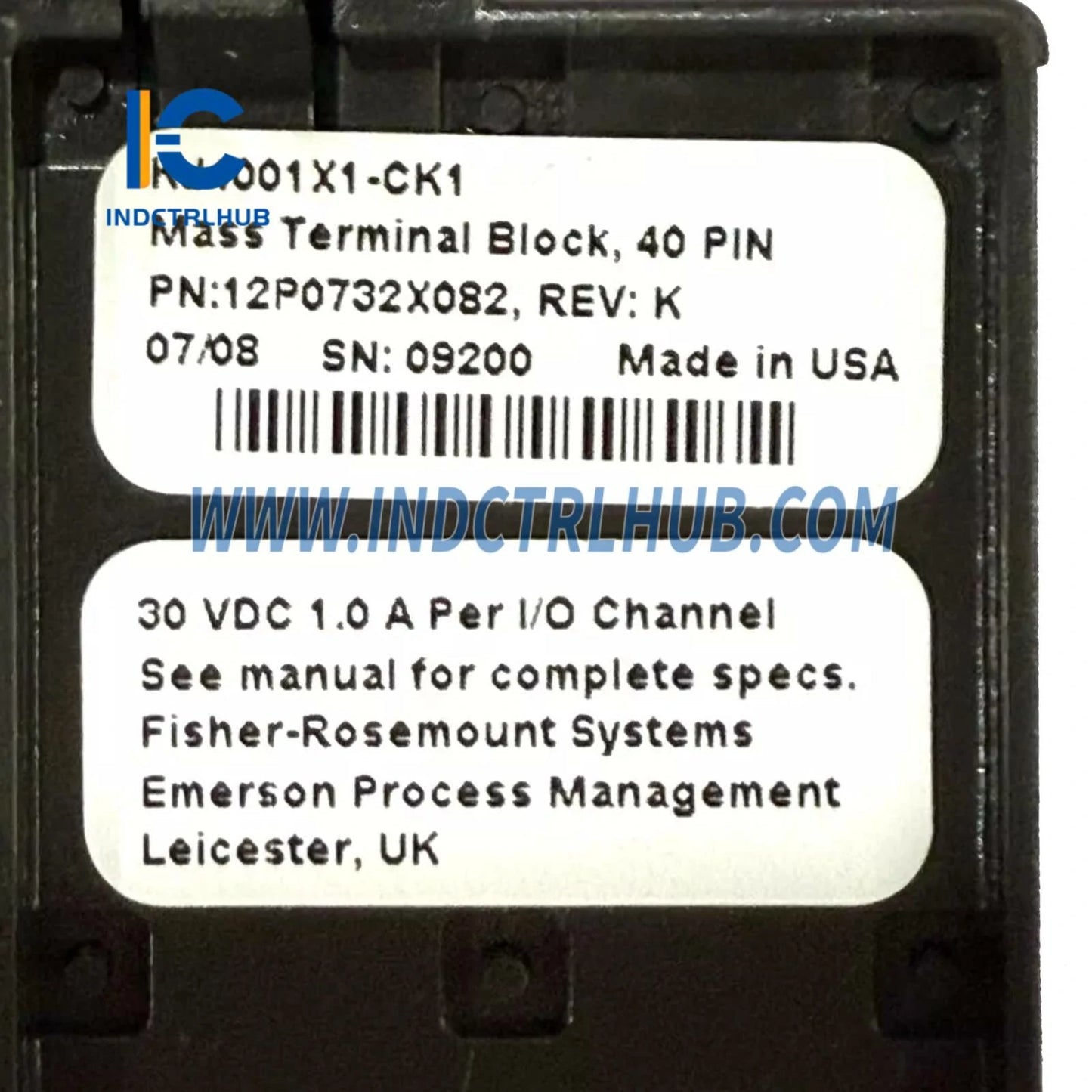 Emerson KJ4001X1-CK1 Mass Terminal Block 40-Pin