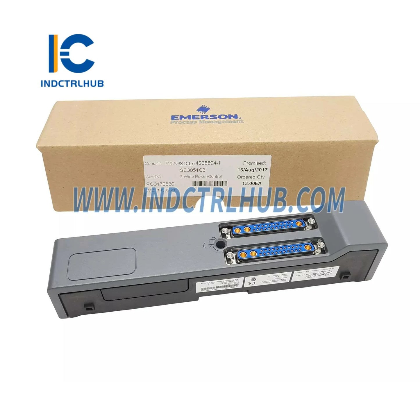 Emerson KJ4005X1-BC1 Power Terminal Plug for DeltaV S-Series