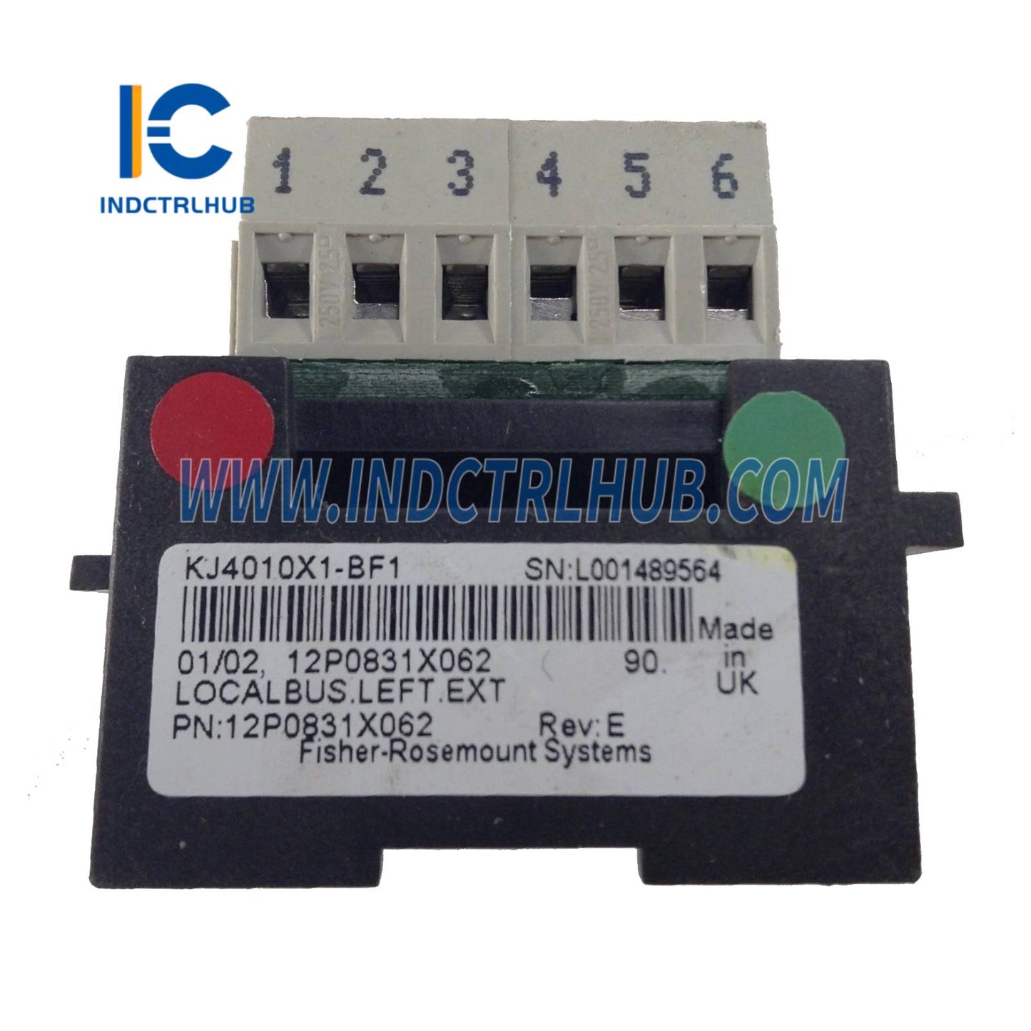 Emerson KJ4010X1-BF1 12P0831X062 Left LocalBus Extender Cable Assembly
