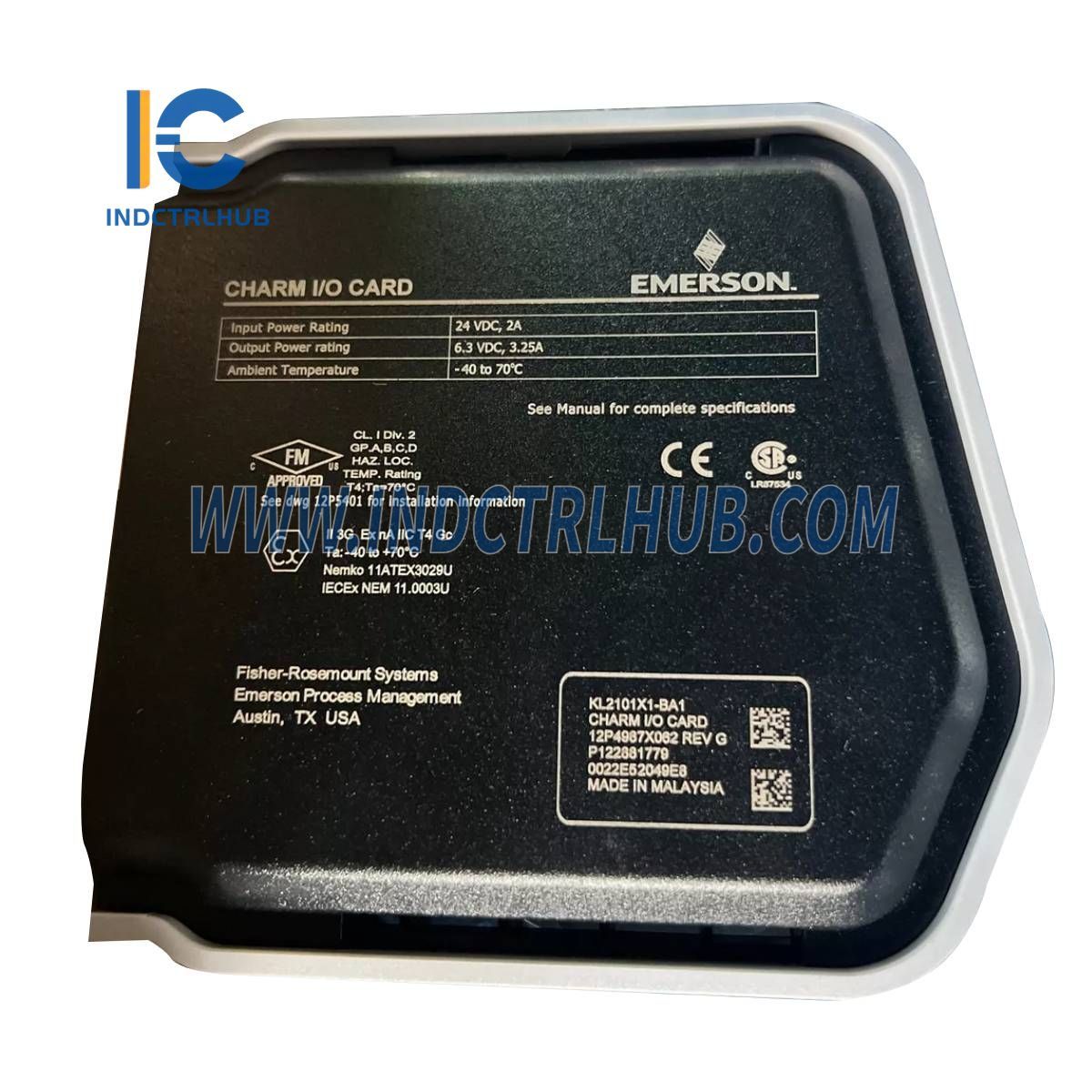 Emerson KL2101X1-BA1 DeltaV CHARM I/O karta (CIOC)