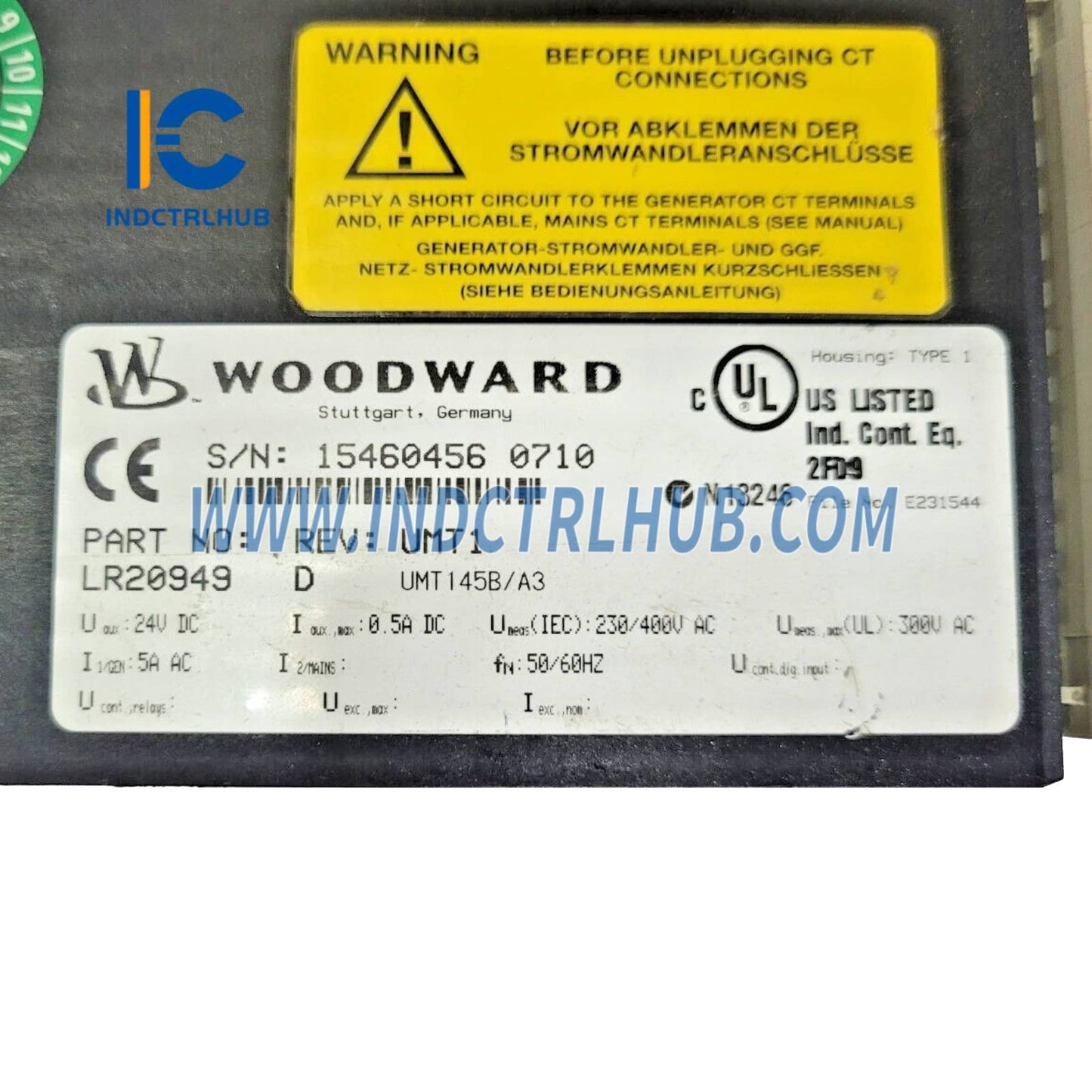 Woodward LR20949 Liquid Fuel Valve