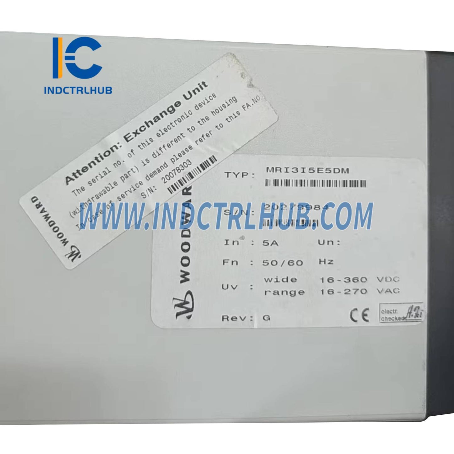 Woodward MRI3I5E5DM Feeder Protection Relay