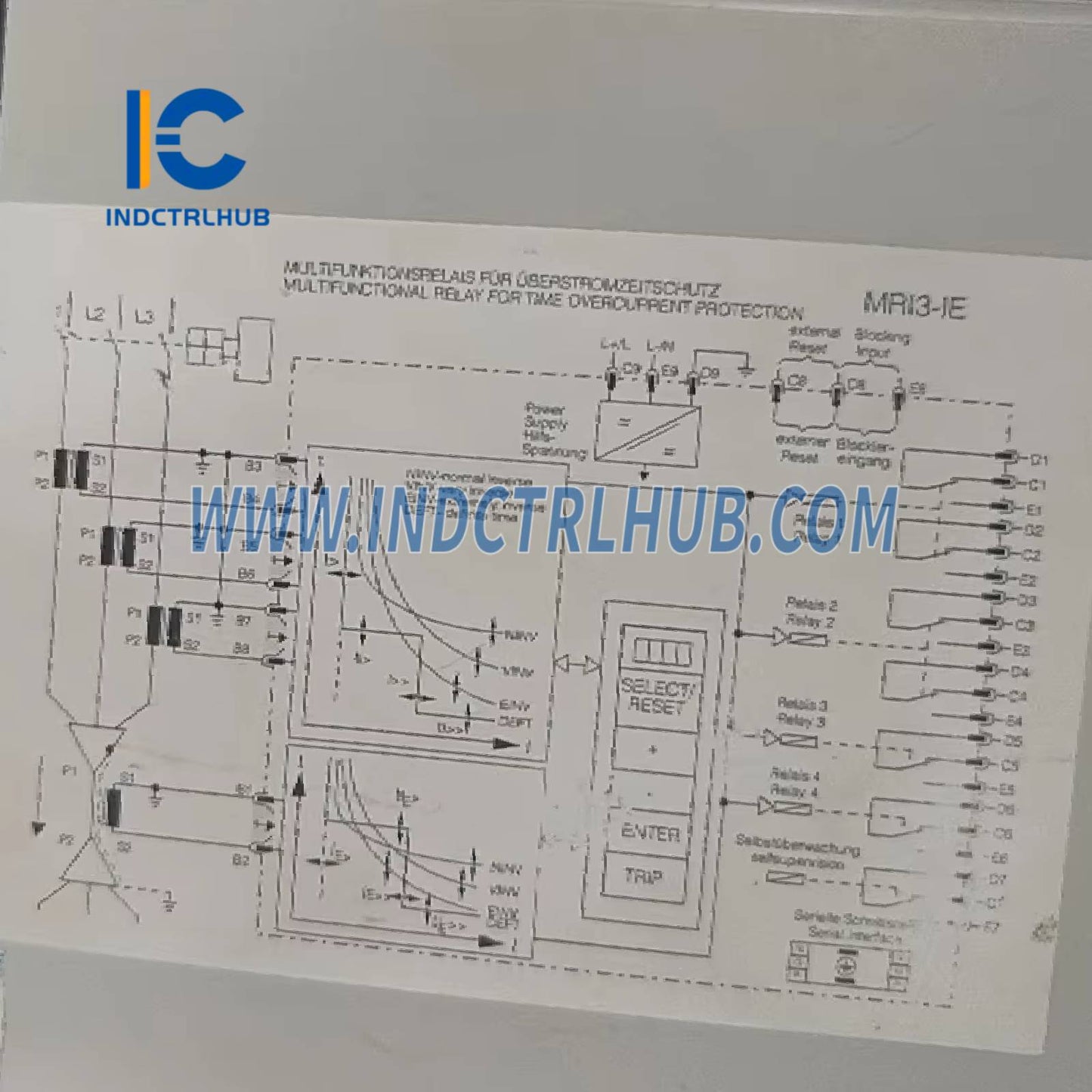 Woodward MRI3I5E5DM Feeder Protection Relay