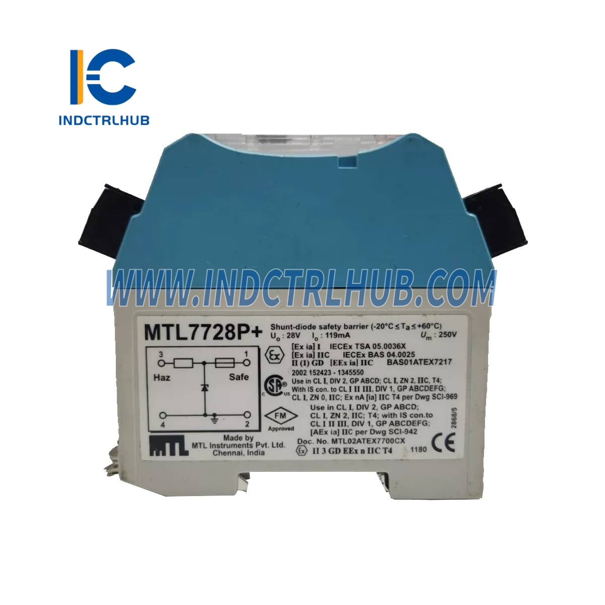 MTL MTL7728P+ bezpečnostná bariéra s diodou na prepätie