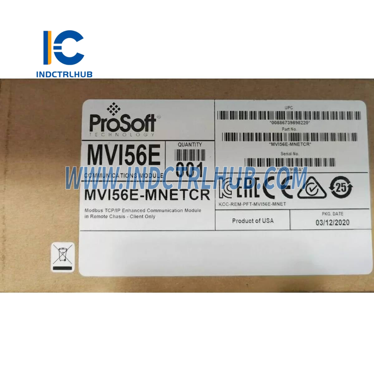 ProSoft MVI56E-MNETCR ControlLogix Ethernet Modbus TCP/IP modul