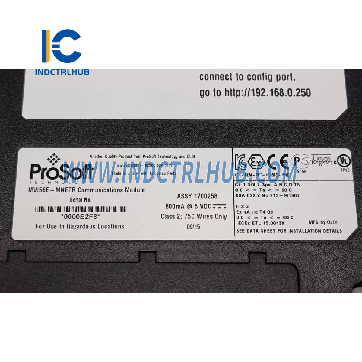 ProSoft MVI56E-MNETR Vylepšený sieťový rozhraniový modul