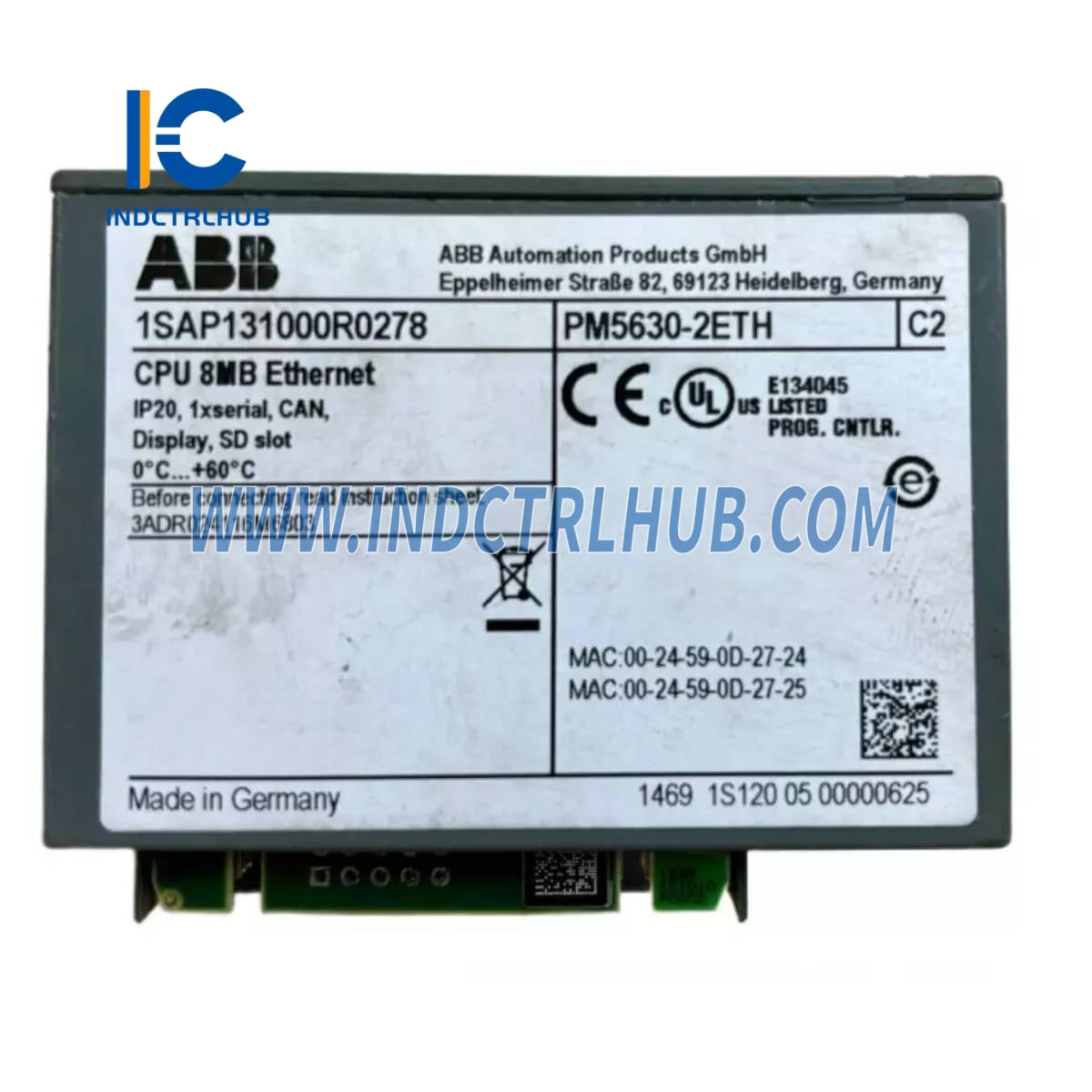 1SAP131000R0278 | ABB PM5630-2ETH Processor module