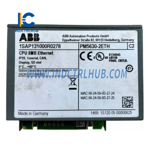 1SAP131000R0278 | ABB PM5630-2ETH Procesorový modul