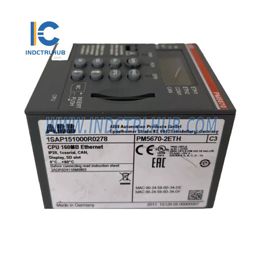 1SAP151000R0278 | ABB PM5670-2ETH Procesorový modul
