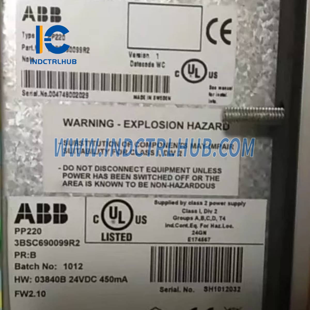 3BSC690099R1 | ABB PP220 Панел за процес 220