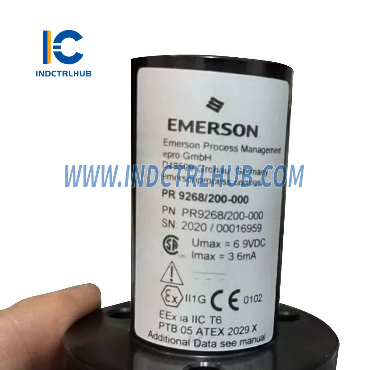 Emerson EPRO PR9268/200-000 Electrodynamic Velocity Sensor