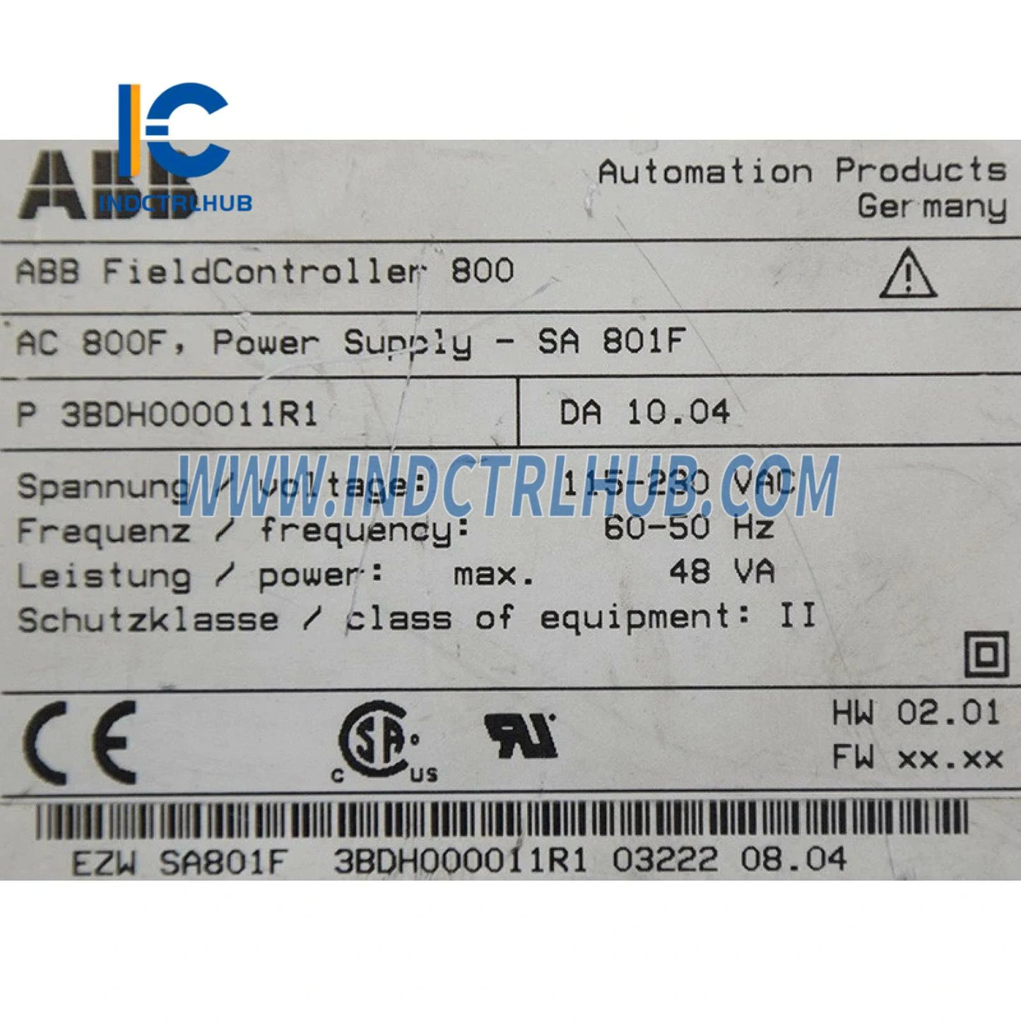 3BDH000011R1 | ABB SA801F Аналогов входен модул