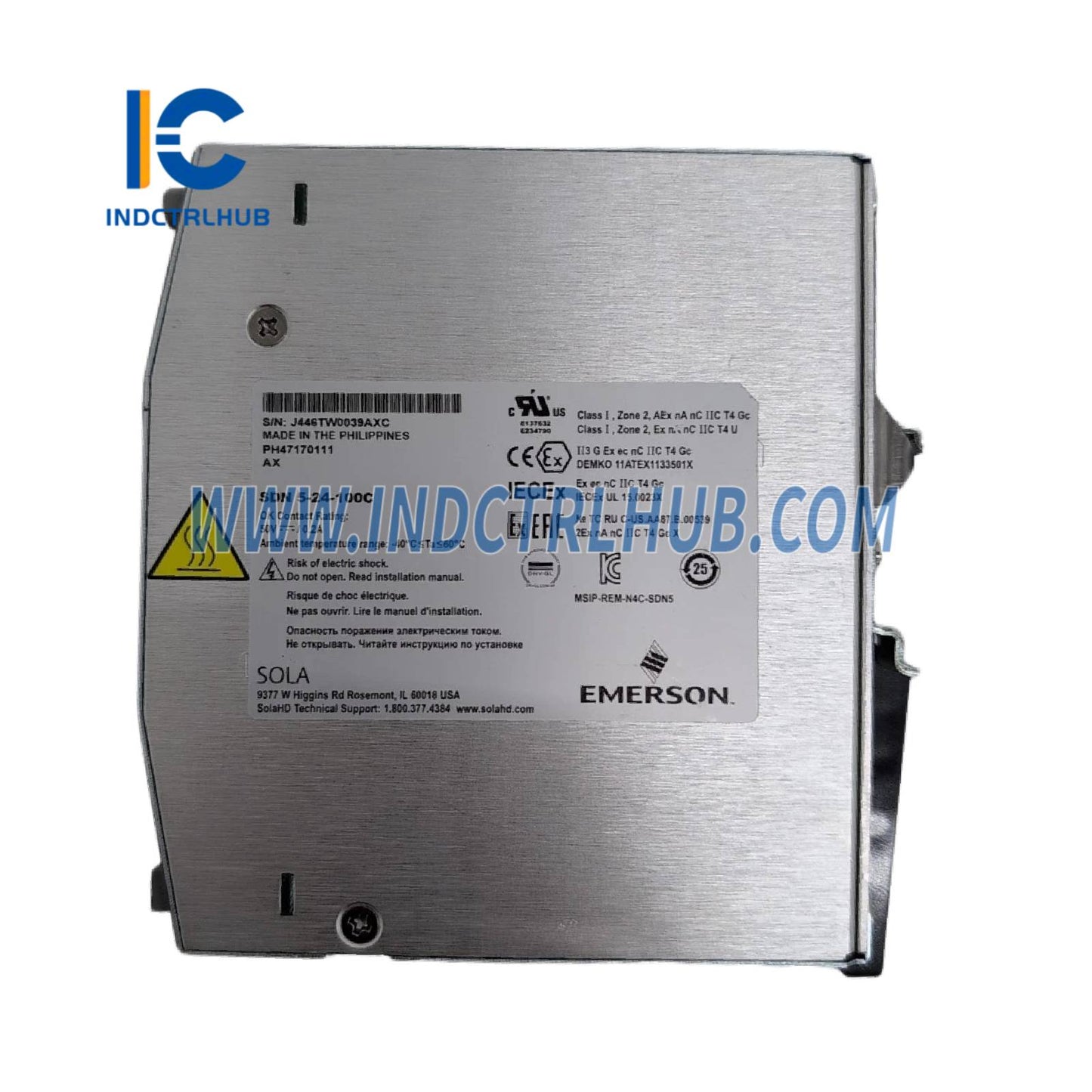 Emerson SDN5-24-100C Catu Daya Rel DIN Fase Tunggal