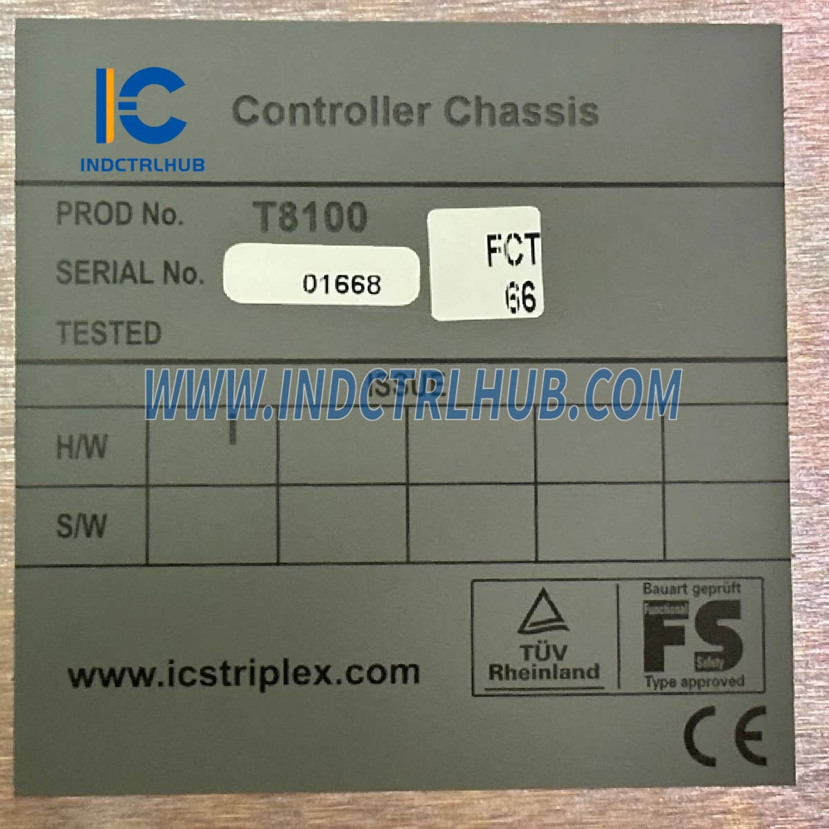 ICS Triplex T8100 dôveryhodný TMR riadiaci podvozok