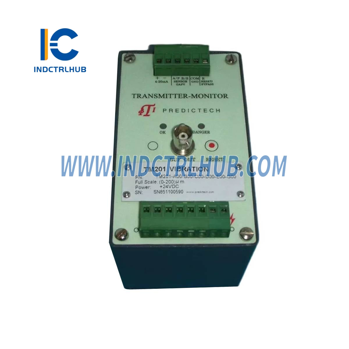 PREDICTECH TM201-A00-B00-C00-D00-E00-G00 Vysielač na ochranu a monitorovanie vibrácií