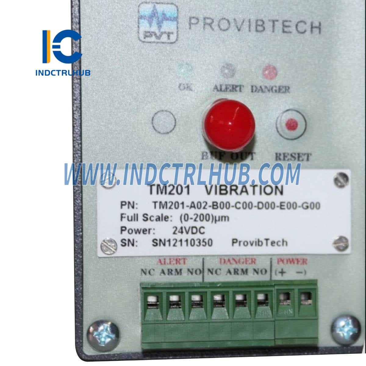 PREDICTECH TM201-A02-B00-C00-D00-E00-G00 Vysielač na ochranu a monitorovanie vibrácií