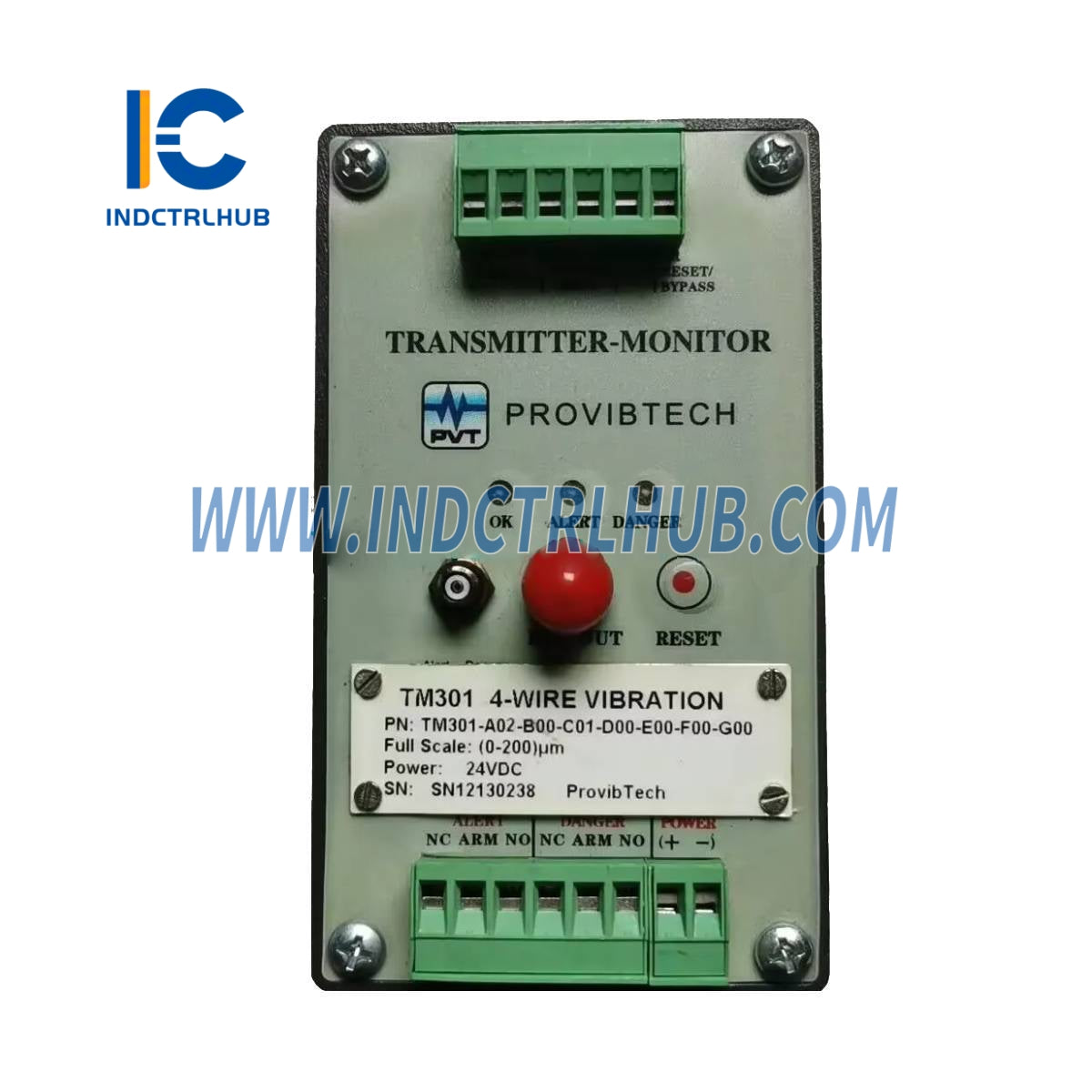 PREDICTECH TM301-A02-B00-C01-D00-E00-F00-G00 Vysielač na ochranu a monitorovanie vibrácií