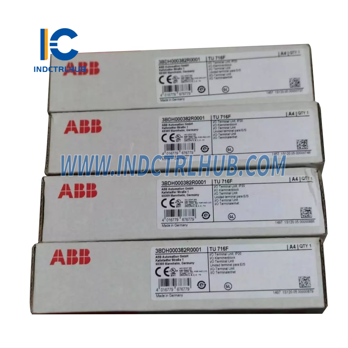 3BDH000382R0001 | ABB TU 716F I/O Terminal Unit, 24 VDC