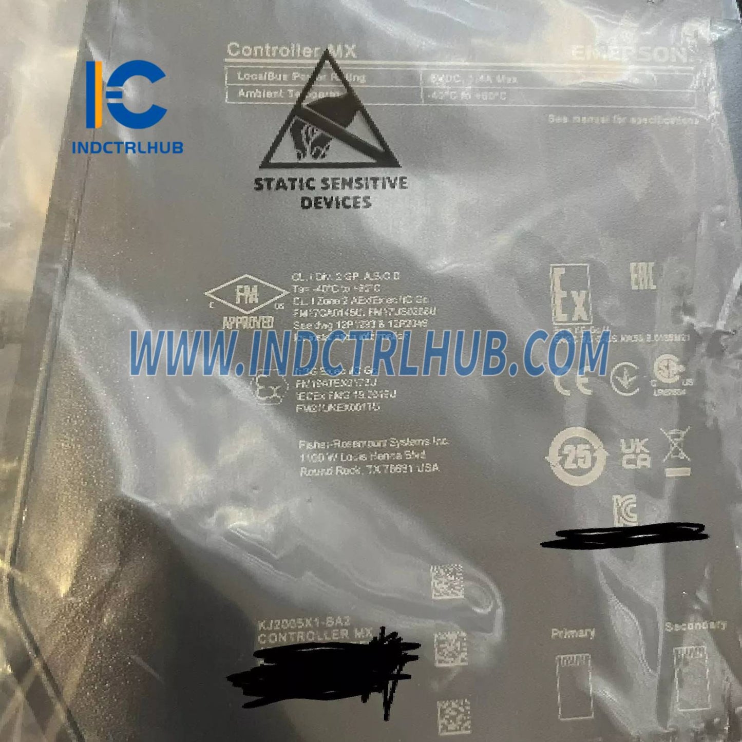 Emerson VE3007 KJ2005X1-BA2 Controlador DeltaV MX