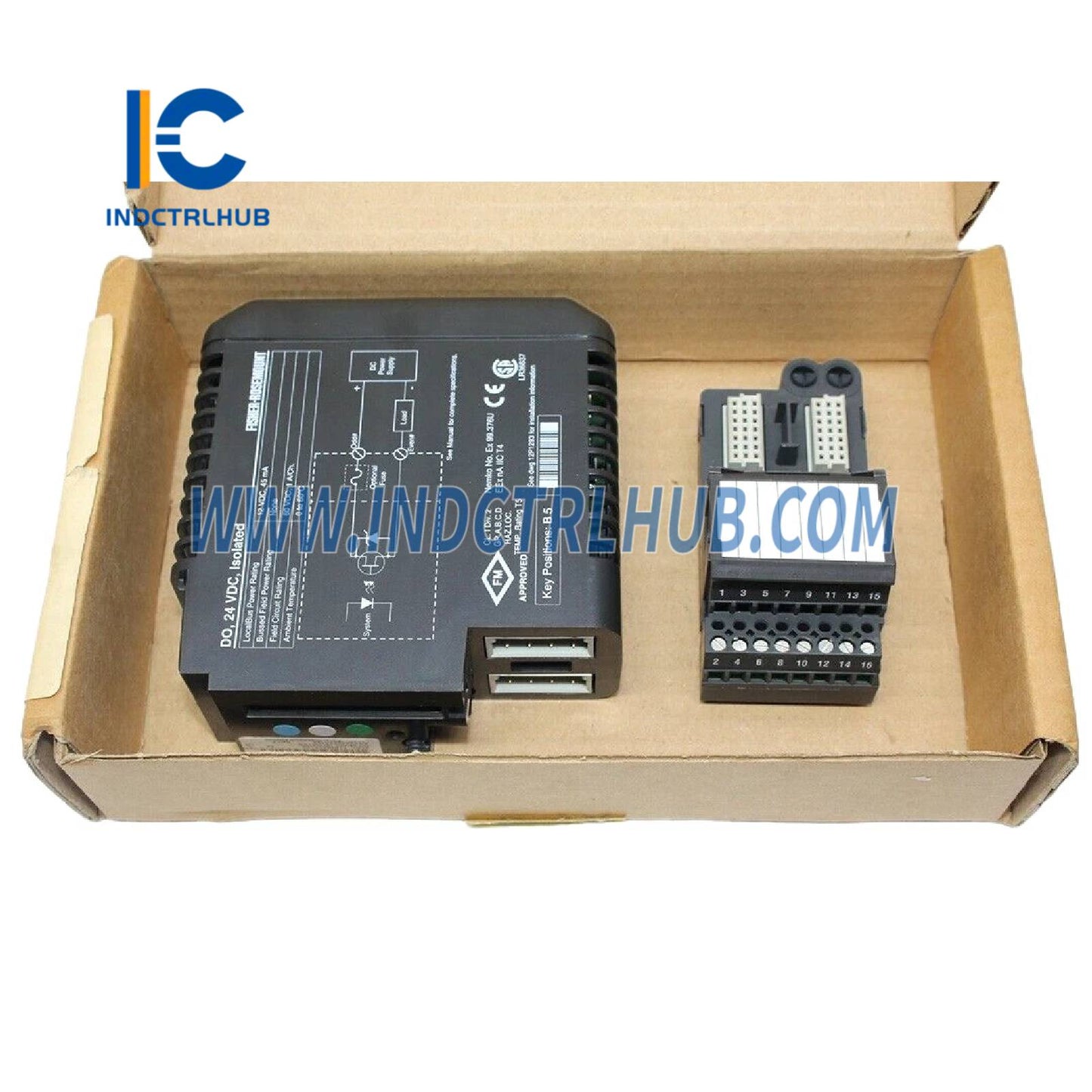 Emerson VE4002S1T1B2 Fused I/O Terminal Block for Discrete Output Card