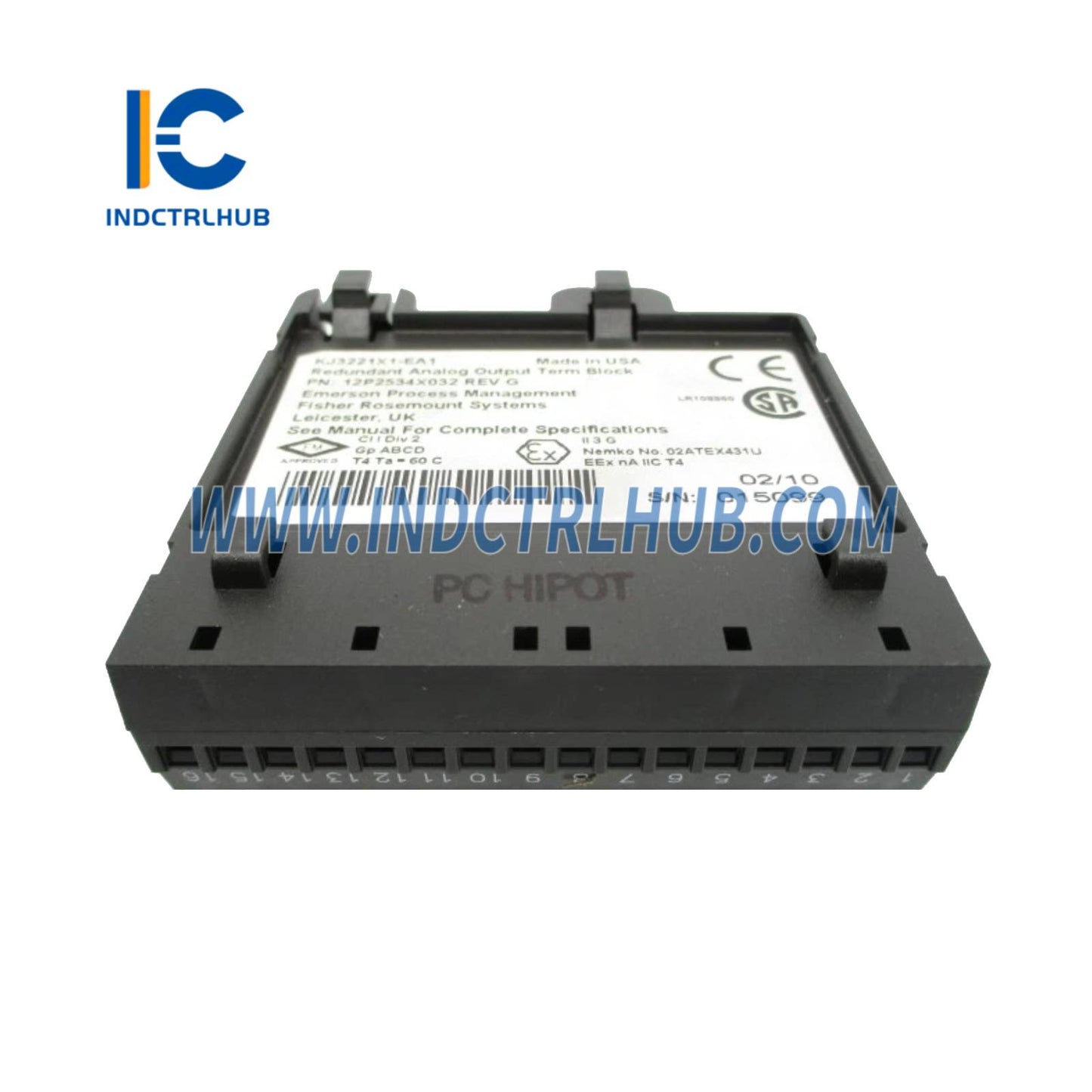 Emerson VE4035S2B1 KJ3221X1-BA1+KJ3221X1-EA1 Redundáns Analóg Kimeneti Modul