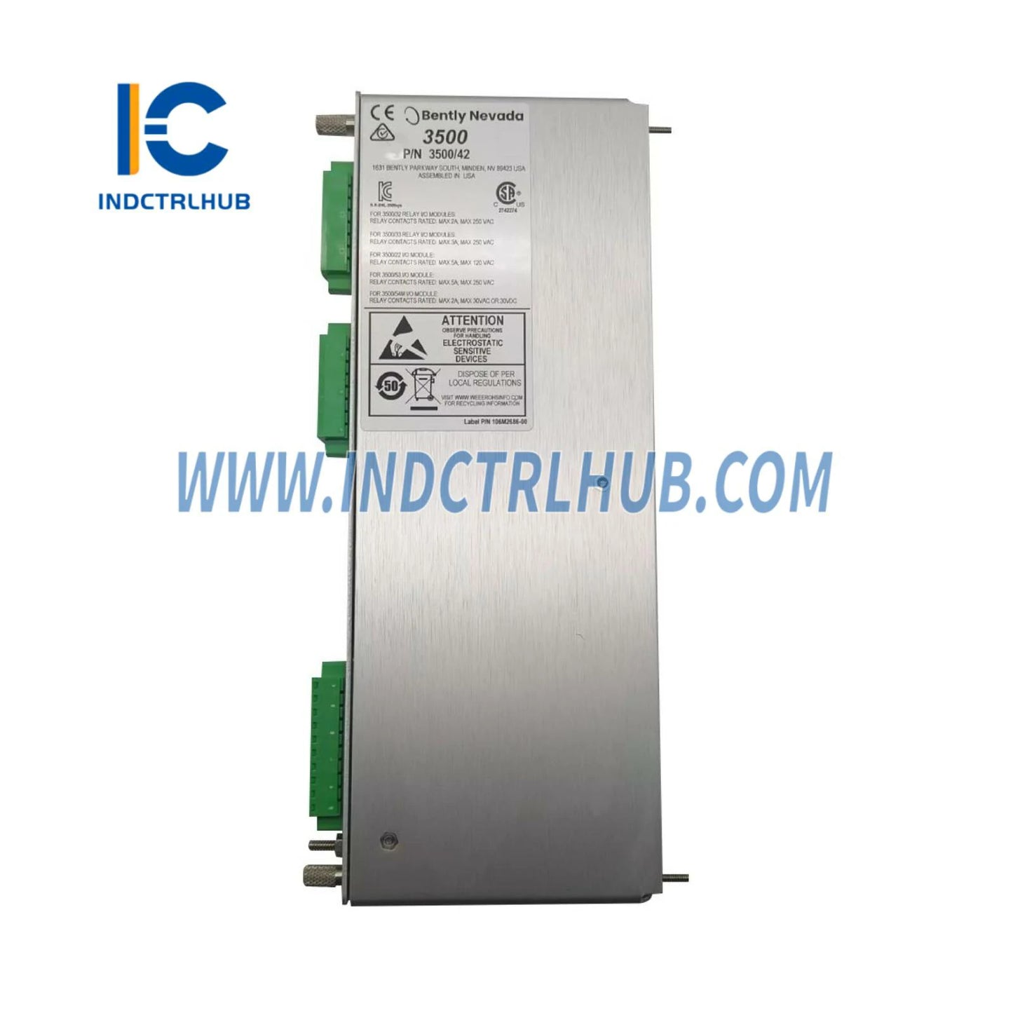 وحدة الإدخال والإخراج الزلزالية طراز Bently Nevada 3500/42M 128229-01