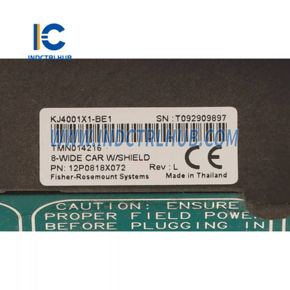 Emerson 12P0818X072 8-Wide I/O Carrier dengan Shield Bar