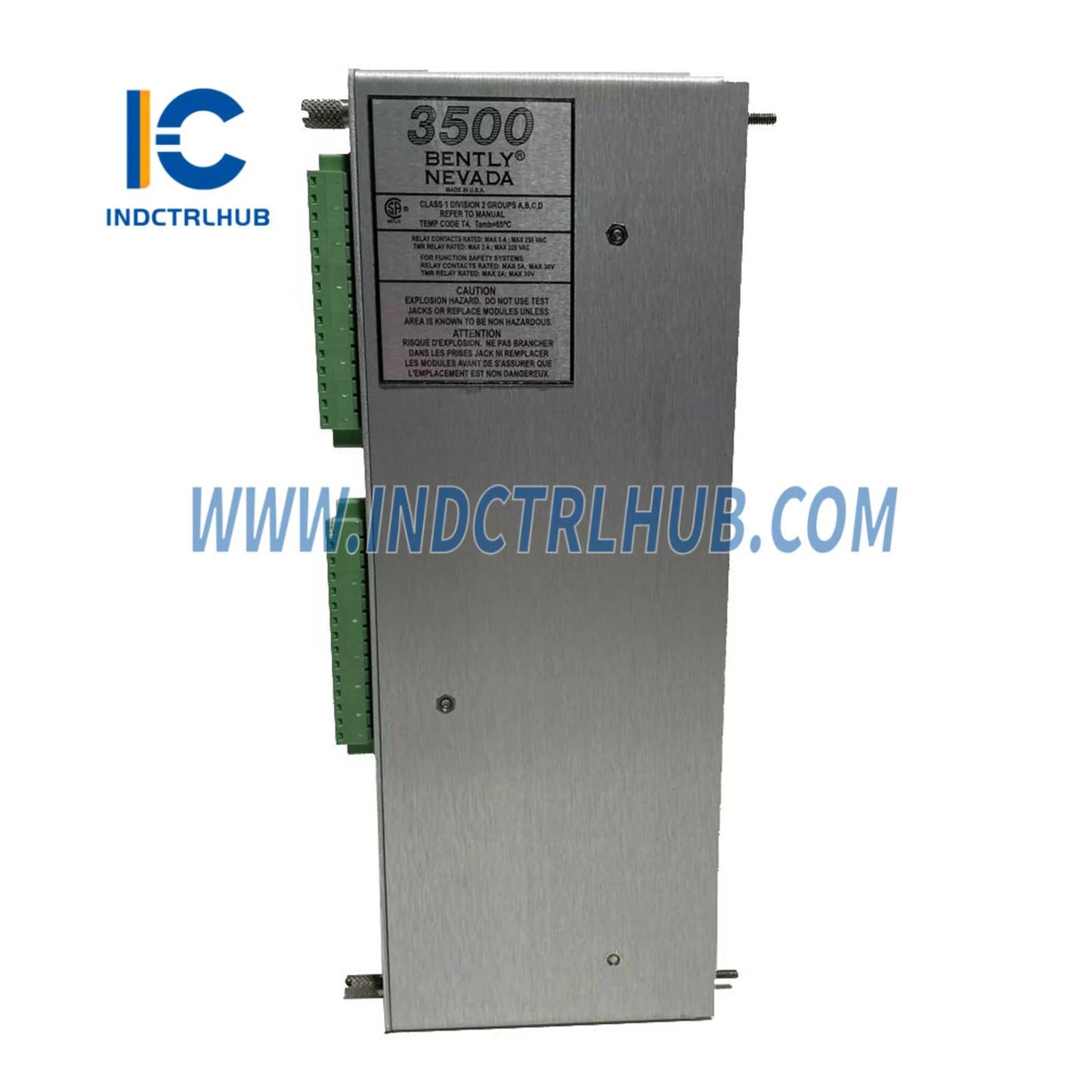 جهاز مراقبة درجة الحرارة Bently Nevada 3500/60 133819-01 (بدون مسجلات)