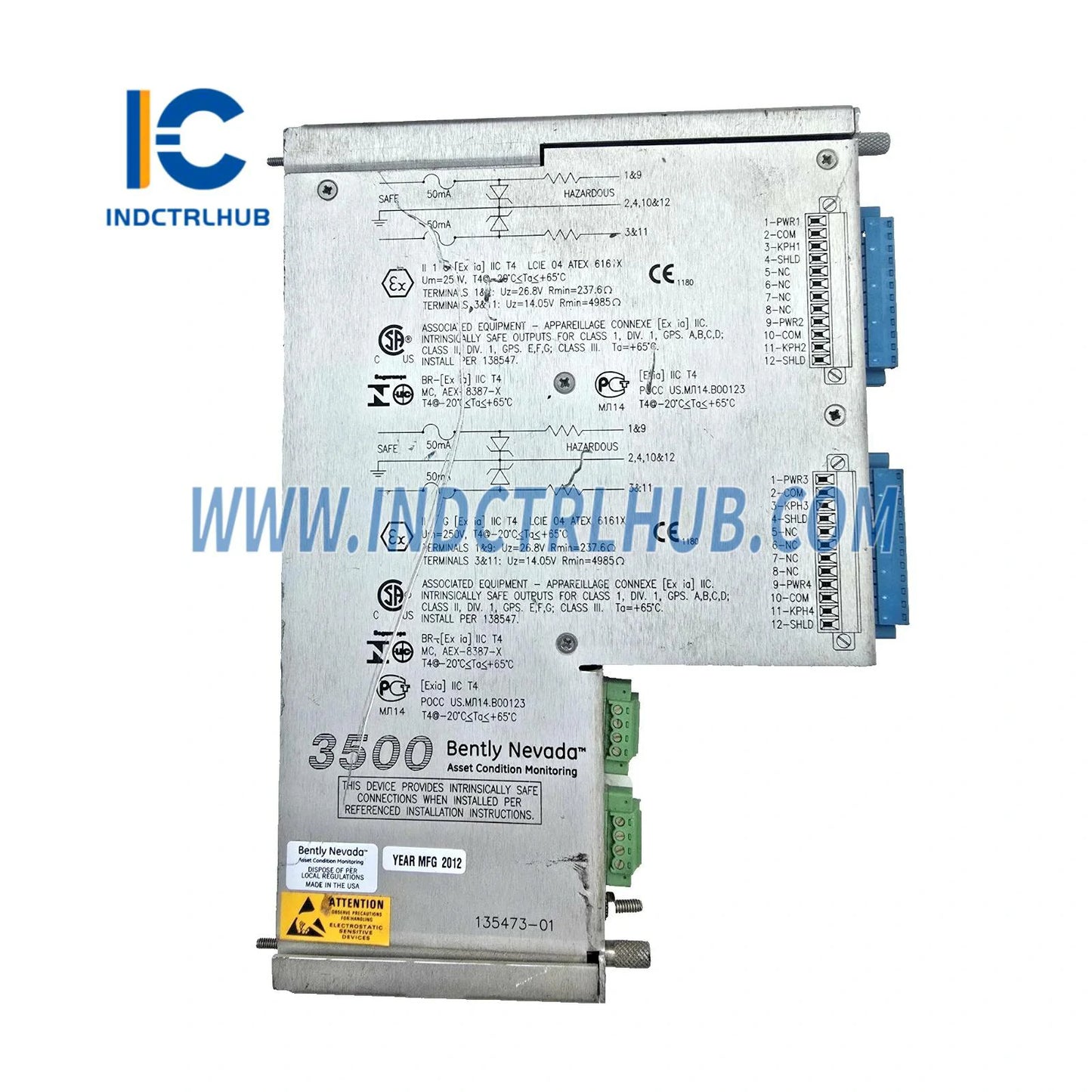 Bently Nevada 3500/25 135473-01 Жақсартылған Keyphasor модулі