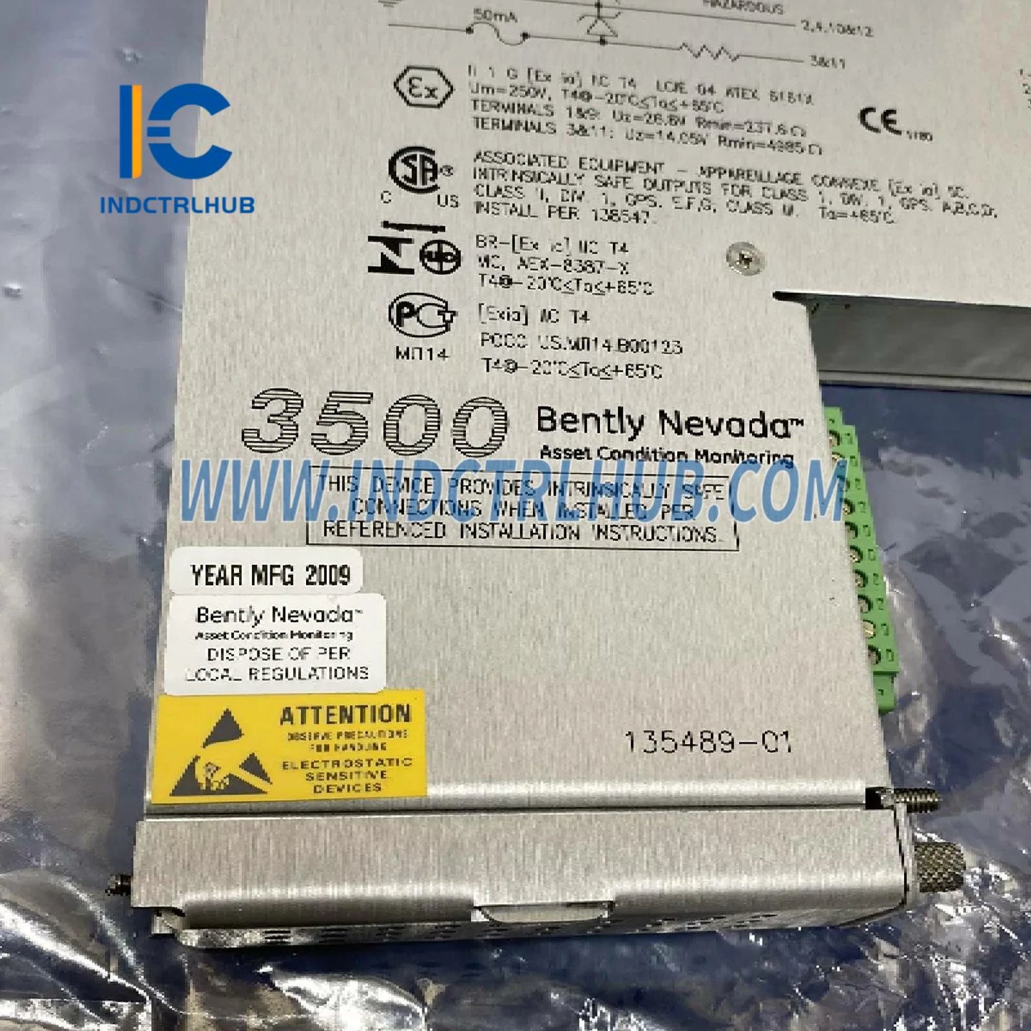 Bently Nevada 3500/42M 135489-01 I/O modulis