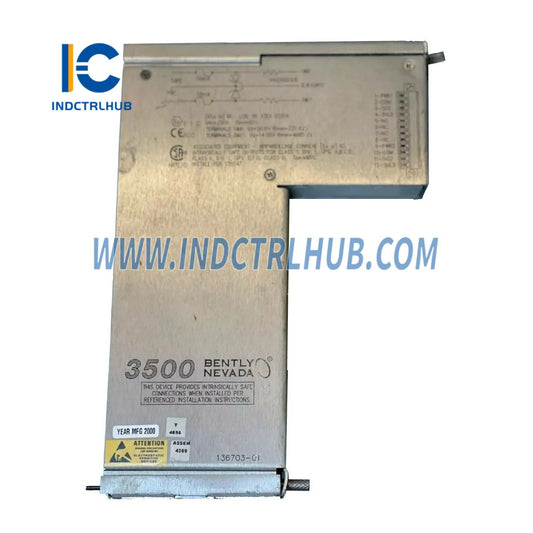 Bently Nevada 136703-01 Входно/изходен модул вътрешна бариера