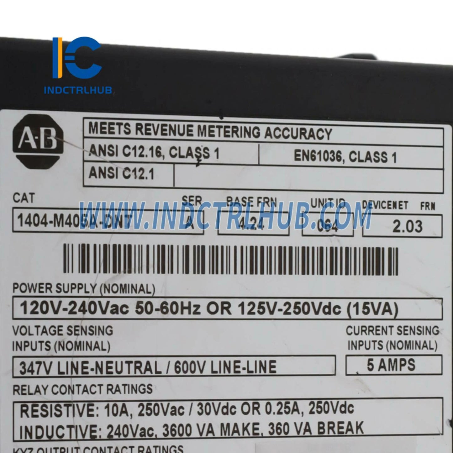 ALLEN BRADLEY 1404-M405A-DNT Powermonitor 3000 Asosiy modul