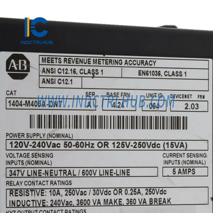 ALLEN BRADLEY 1404-M405A-DNT Powermonitor 3000 Asosiy modul