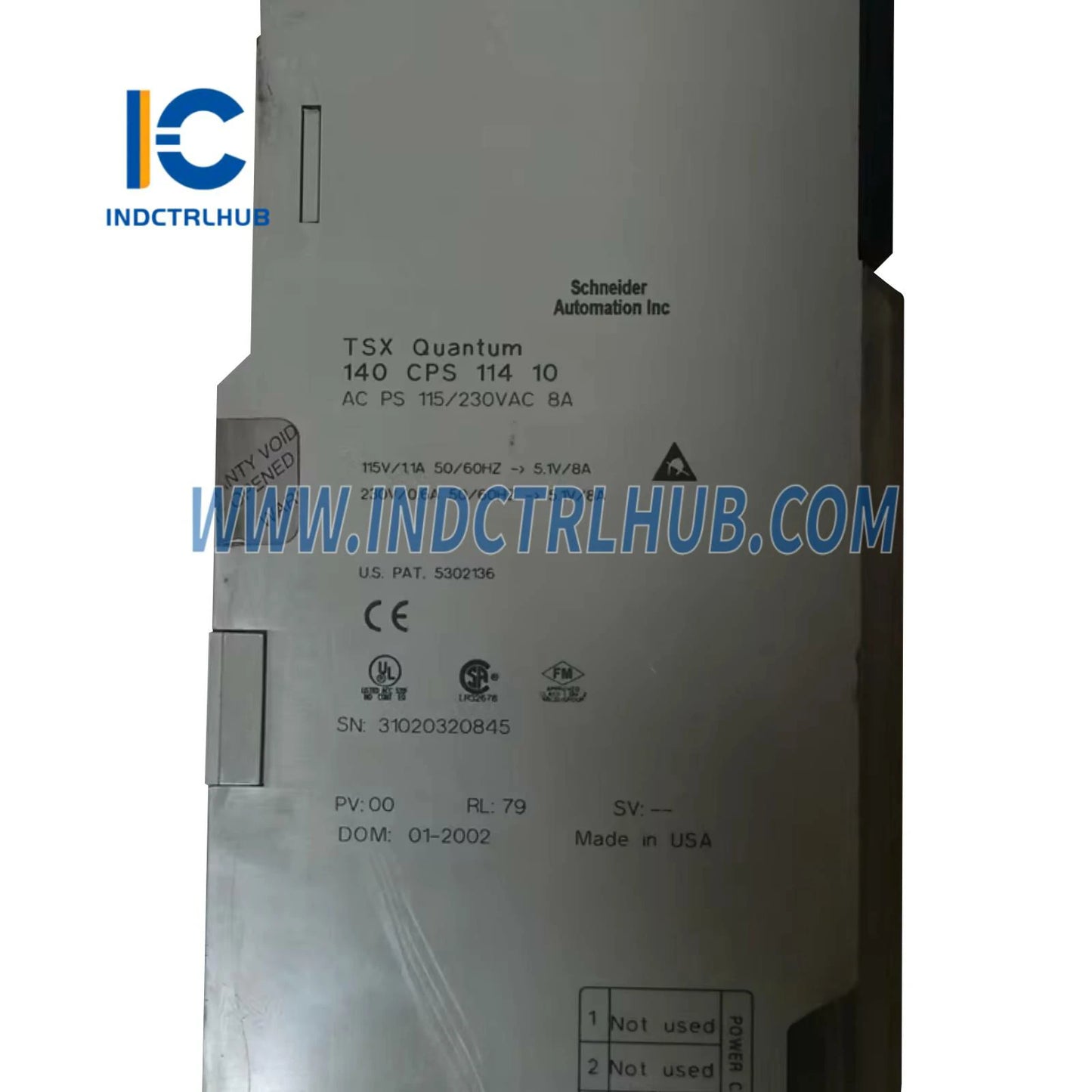 Schneider 140CPS11410 AC Power Supply 115/230V SUMM