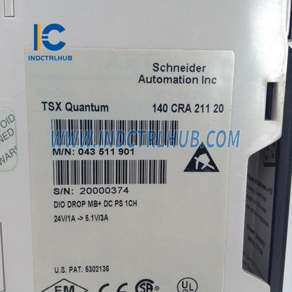 Schneider 140CRA21120 DIO kritiena saskarnes Modicon Quantum