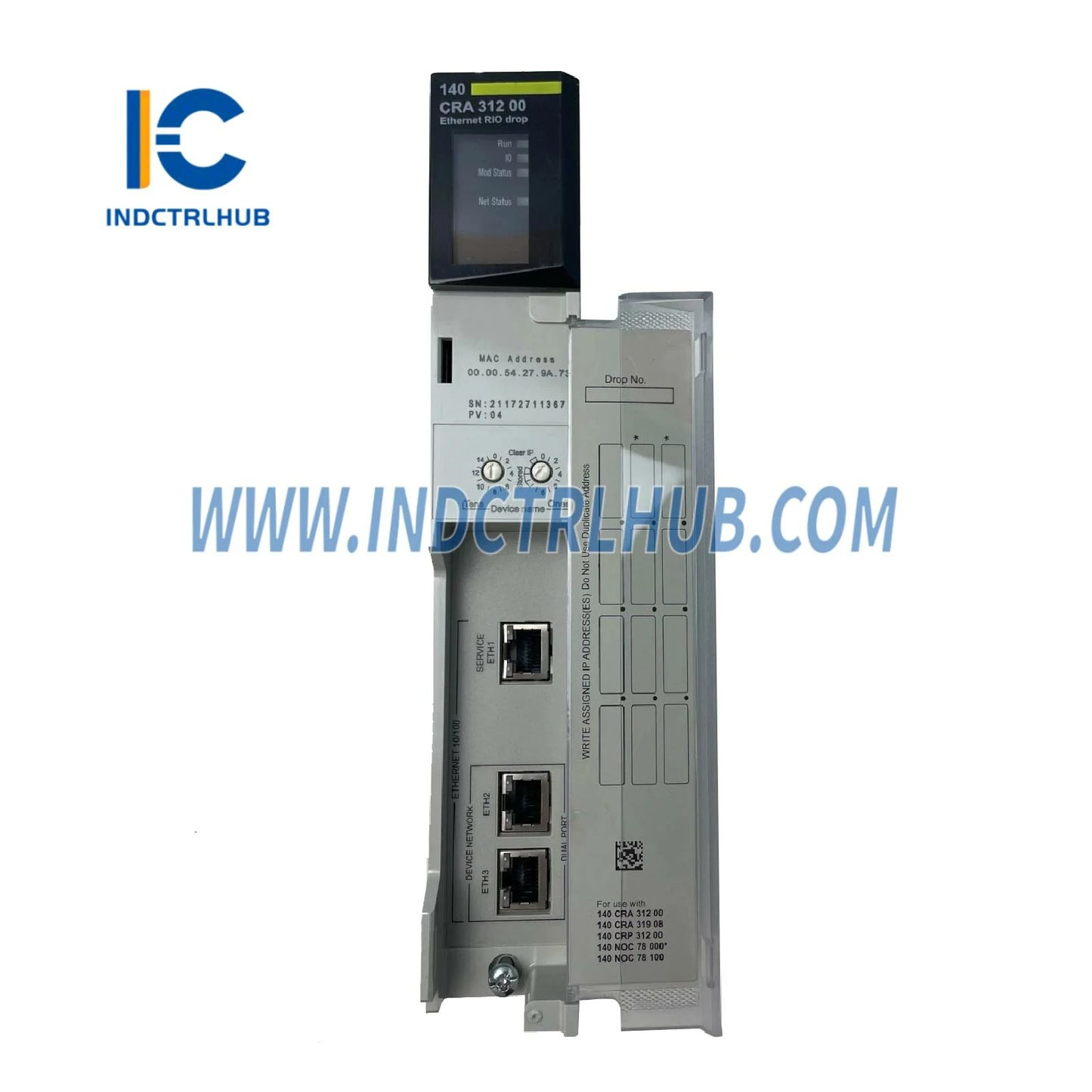 Schneider 140CRA31200C Quantum RIO Drop E/IP 1CH - مطلي بطبقة عازلة