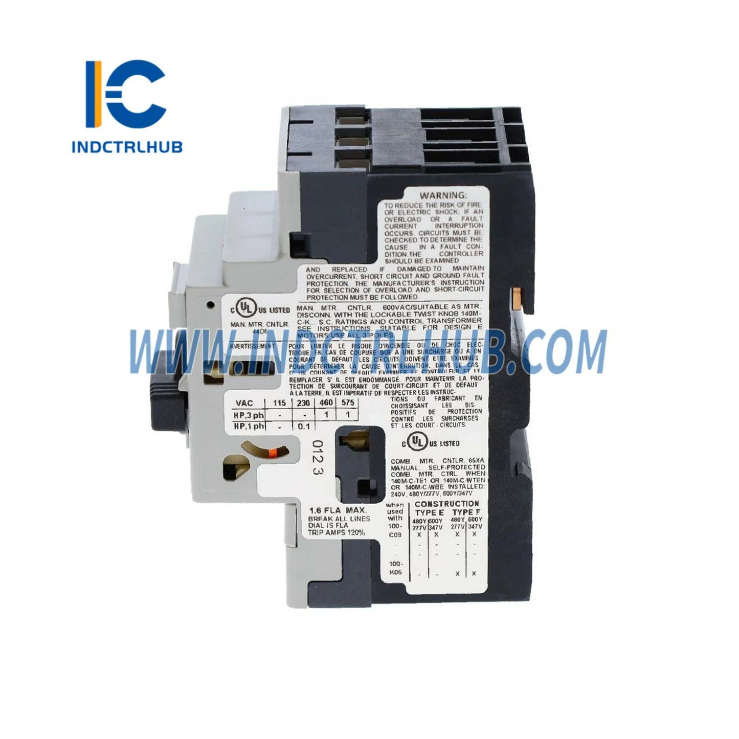 ALLEN BRADLEY 140M-C2E-B16 Motora aizsardzības ķēdes pārtraucējs