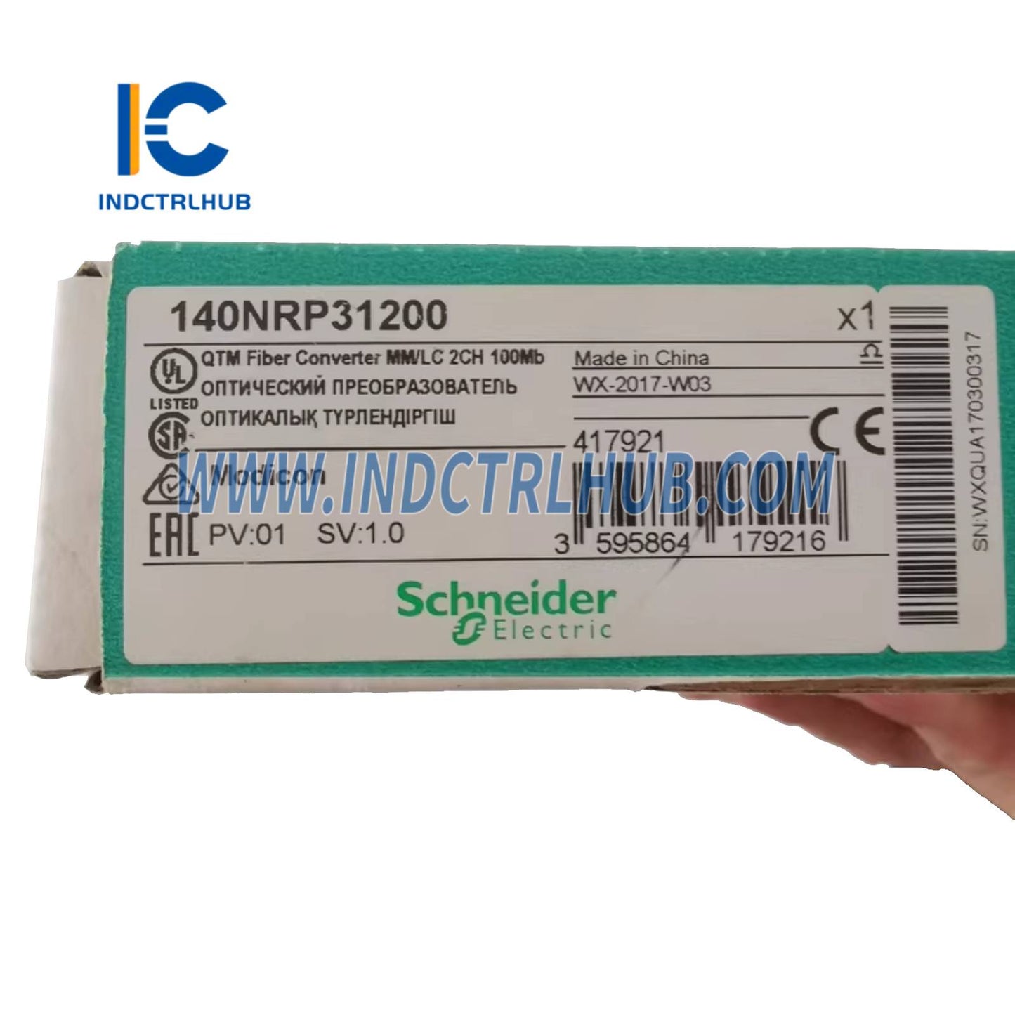 Schneider 140NRP31200 Ethernet fibre converter