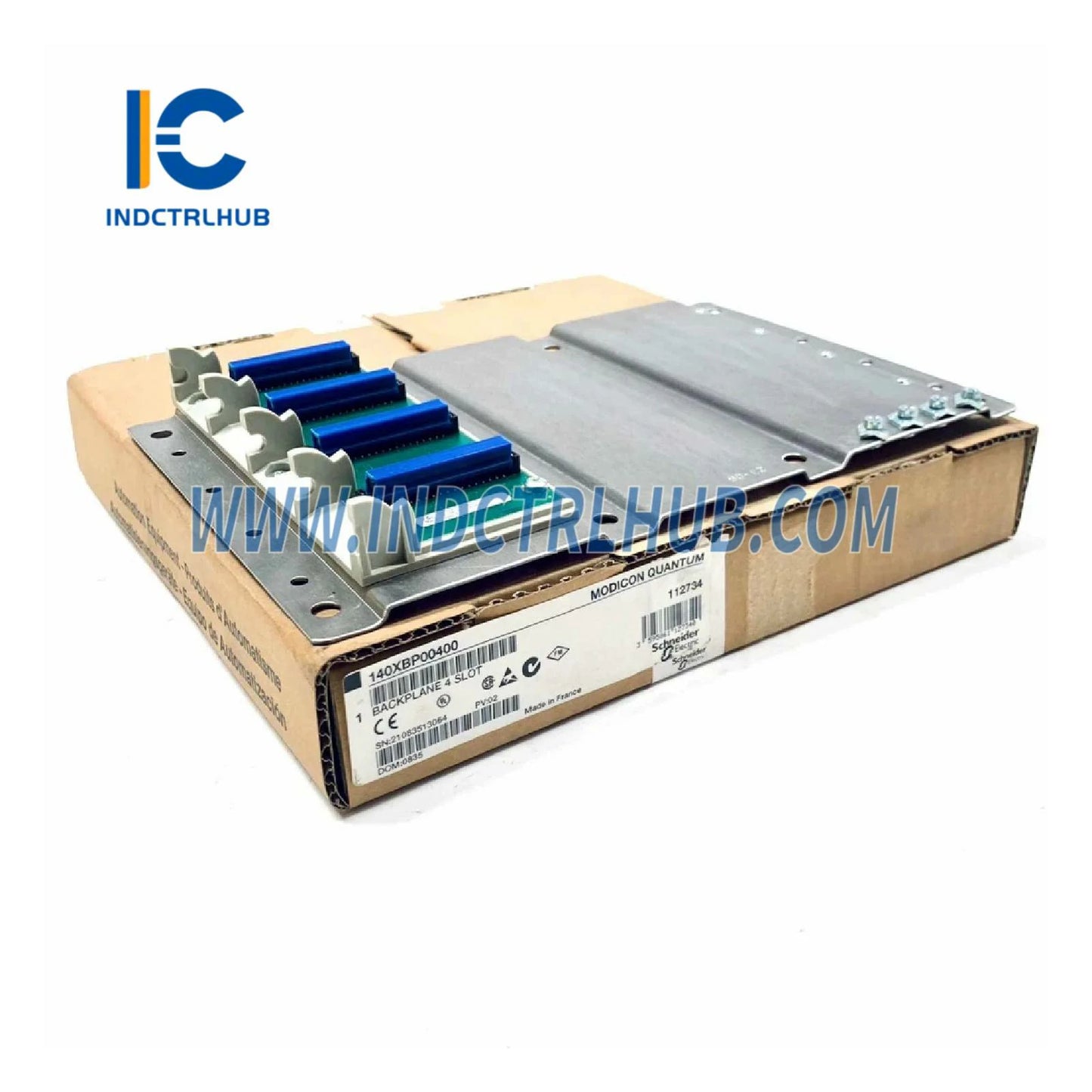 Schneider 140XBP00400 Modicon Quantum _ Khung giá đỡ Backplane, 4 khe cắm