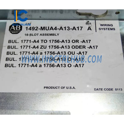 ALLEN BRADLEY 1492-MUA4-A13-A17 Conversion Mounting Assembly