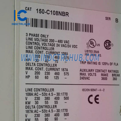ALLEN BRADLEY 150-C108NBR SMC-3 Soft Starter