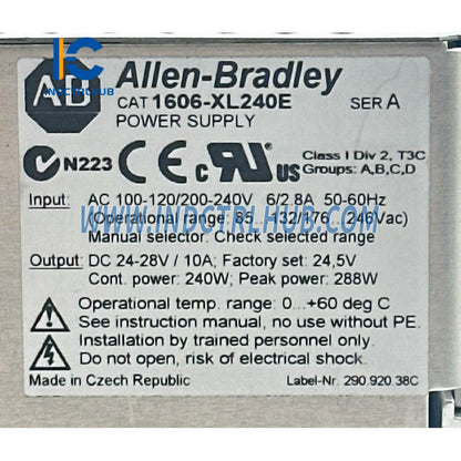 FUENTE DE ALIMENTACIÓN ALLEN BRADLEY 1606-XL240E XL 240 W