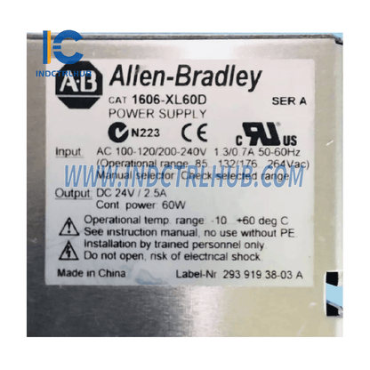 Allen-Bradley 1606-XL60D ControlLogix Power Supply XL 60 W