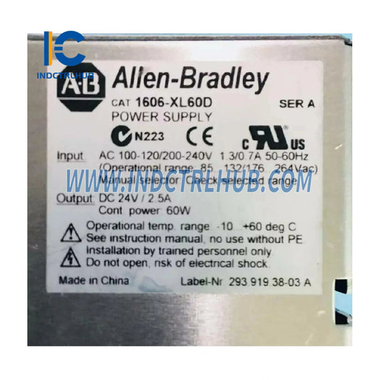 Allen-Bradley 1606-XL60D ControlLogix napájací zdroj XL 60 W
