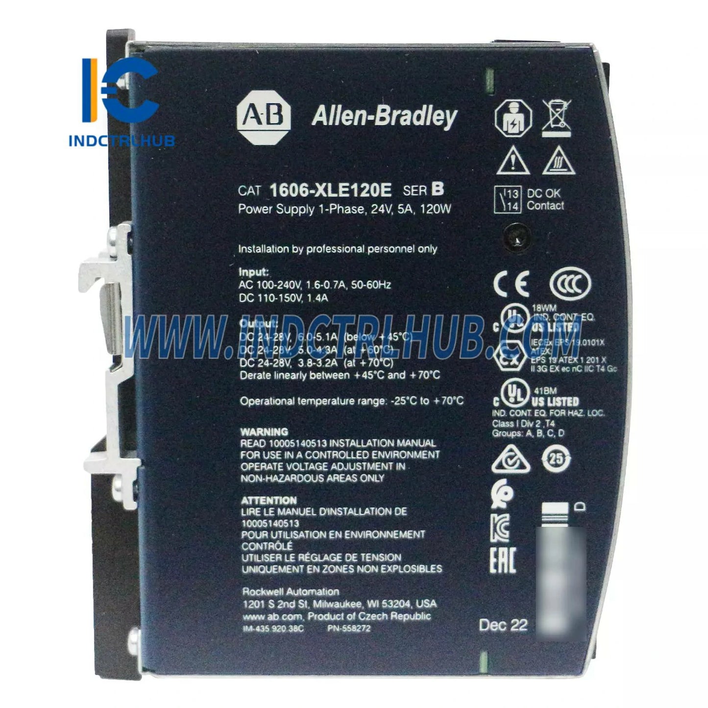 ALLEN BRADLEY 1606-XLB120E XLB 5 Ампер Қувват Манбаи