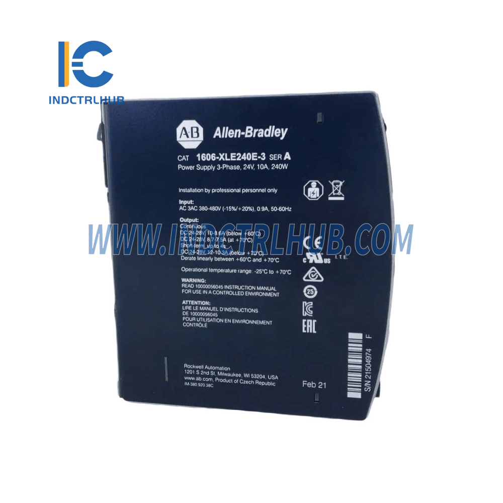 مزود الطاقة Allen-Bradley 1606-XLE240E-3 ControlLogix 480VAC
