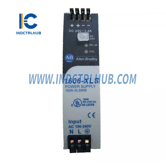 ALLEN BRADLEY 1606-XLS80E 80W DIN Rail Power Supply, 24V DC output