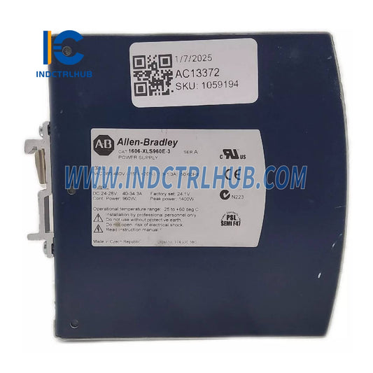 POWER SUPPLY DIN Rail ALLEN BRADLEY 1606-XLS960E 960W, output 24V DC